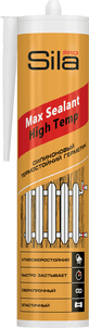 Sila PRO Max Sealant, High Temp, силиконовый герметик термостойкий, красный, 280 мл (1уп- 24