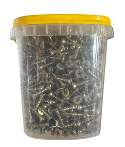 САМОРЕЗЫ ДЛЯ ГКЛ ПО ДЕРЕВУ 3,5*16 (ведро 1кг.) ЖЁЛТЫЕ