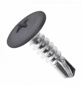 Полусфера с пресс-шайбой сверло 4,2*16  RAL 7022 (1000 шт.)