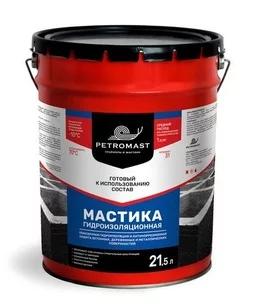 Мастика гидроизоляционная PETROMAST (20кг/металл)