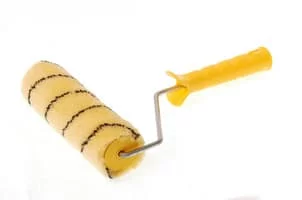 Валик "Гламурный попугай" ,180 мм, бюгель 6 мм , полиакрил желтый с черной полосой (50шт/уп)