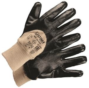 Перчатки ULTIMA с нитрил. покрытием, манжета, полуобливные (упак. 12пар)(11/XXL)