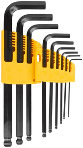 Набор шестигранников "Стандарт с шаром" 9шт. (1,5; 2; 2,5; 3; 4; 5; 6; 8;10мм)