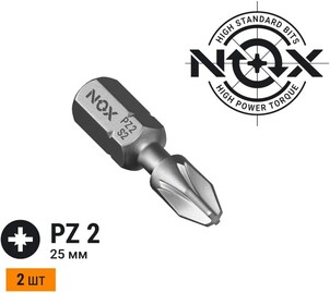 Бита torsion Pz2-25 C6.3, 25 шт бокс STRONG