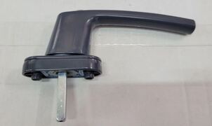 Ручка оконная алюм., 8-ми поз., с ключом, 35 штифт, антрацит, (1к-4шт) (ГУ - 80шт)