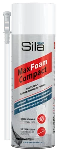 SILA HOME MAX FOAM COMPACT пена монтажная  всесезонная 400ml БЫТОВАЯ ( упаковка 12 шт.)