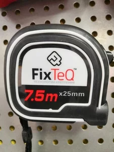 Рулетка  7,5*25 FixTeq с нейлоновым покрытием