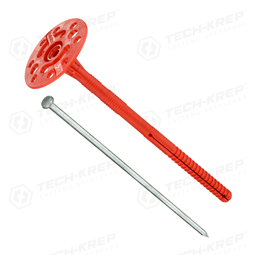 Дюбель для изоляции с мет.стержнем 10х220 400 шт IZМ