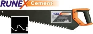 Ножовка по пенобетону  "Runex Cement" 700mm , твердосплавные зубья "Runex Cement"