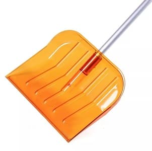 Лопата ЛСУП-530, поликарбонат, Кристал, П, оранжевая (прозрачная)