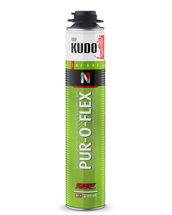 Пена полиуретановая монтажная высокоэластичная профессиональная KUDO PROFF PUR-O-FLEX 1000мл