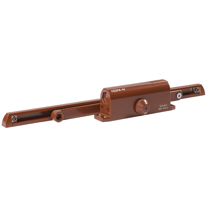 Доводчик ISPARUS 430 Slider (от 40 до 100 кг) (коричневый) морозостойкий со скользящей тягой