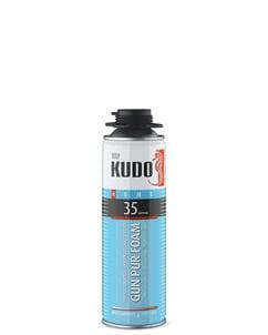 Пена полиуретановая монтажная профессиональная всесезонная KUDO HOME 35, 650мл (1уп/12шт)