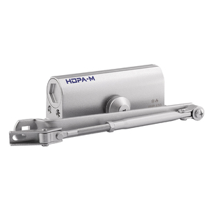 Доводчик НОРА-М 430 ISPARUS (от 50 до 120кг)(серебро) морозостойкий