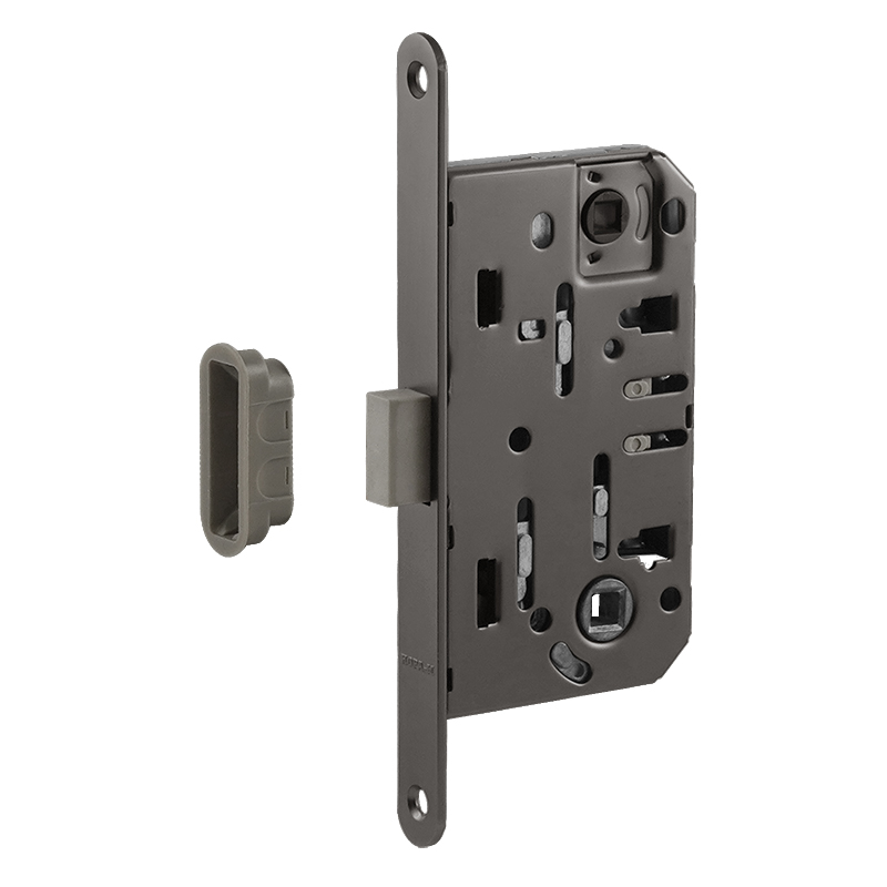 Корпус замка магн. М 13М-96 мм (графит) под фикс.с отв.планкой