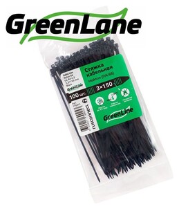 Стяжка кабельная 250×5 (250×4,2 мм) черная GL