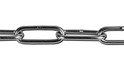 Цепь сварная длиннозвенная, оцинкованная LLC 8 DIN 763 (10м)