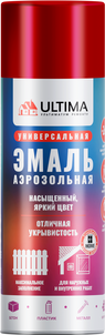 ULTIMA, ЯГОДНЫЙ КРАСНЫЙ МЕТ, аэрозольная эмаль с металл.эффектом, 520 мл (1 уп - 12 шт.)