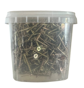 САМОРЕЗЫ ДЛЯ ГКЛ ПО ДЕРЕВУ 4,2*90 (ведро 1кг.) ЖЁЛТЫЕ