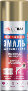 Ultima, БЕЖЕВЫЙ RAL 1001 краска аэрозольная универсальная, 520 мл (1 уп - 12 шт.)