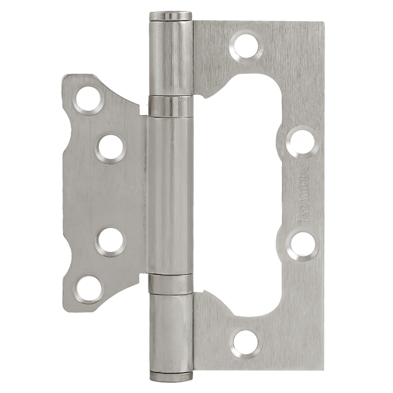 Петля накл. ун. ISPARUS 800-4" FHP (матовый никель) без колп.(100х74х2,5)