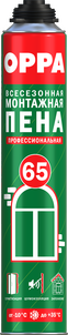 OPPA 65, пена монтажная профессиональная всесезонная, 850мл (12шт) (паллет 576/1440шт)