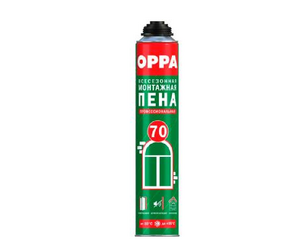 OPPA 70, пена монтажная профессиональная всесезонная, 875мл (12шт) (паллет 576/1440шт) NEW