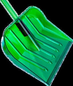 Лопата ЛСУП-530, поликарбонат, Кристал, П, зелёная (прозрачная)
