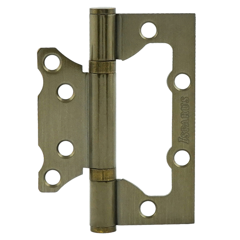 Петля накл. ун. ISPARUS 800-4" FHP AB (бронз.покр.) без колп.(100х74х2,5)