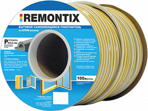 Уплотнитель D300 ЧЕРНЫЙ  REMONTIX 9*8мм (2*150 м)