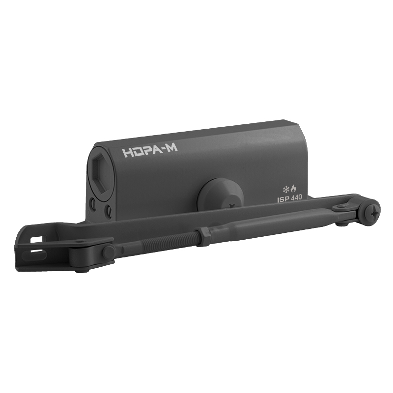Доводчик НОРА-М 440 ISPARUS (от 80 до 140кг)(графит 7016) морозостойкий