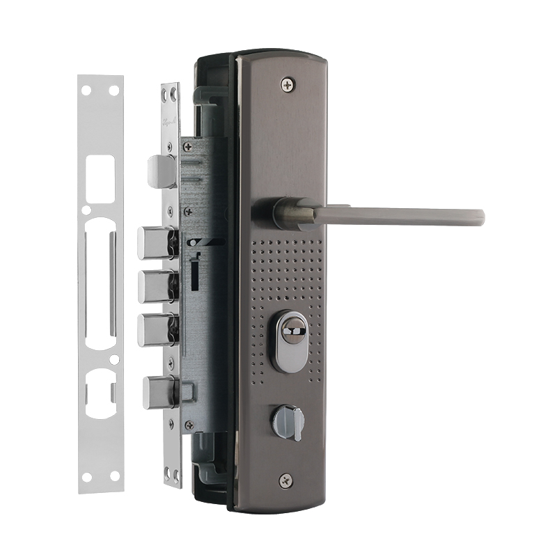 Замок врез. для кит. двери N200 (108)-68мм Левый (мат.никель)