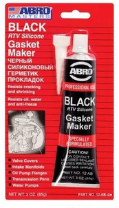 Герметик прокладок Abro Master 85гр. черный (узкий блистер)