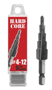 Сверло по металлу шаговое 4-12 мм (5 ступ.) "Hardcore"