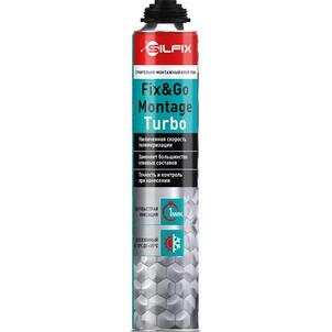 SILFIX Fix&amp;Go Montage Turbo строительно-монтажный клей-пена, 750 мл(1к-12шт) Sila