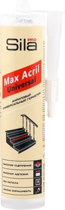 Sila PRO Max Acril Universal, акриловый универсальный герметик, белый, 290 мл Россия (12ш